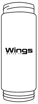 Material vidrio Wings Water H2